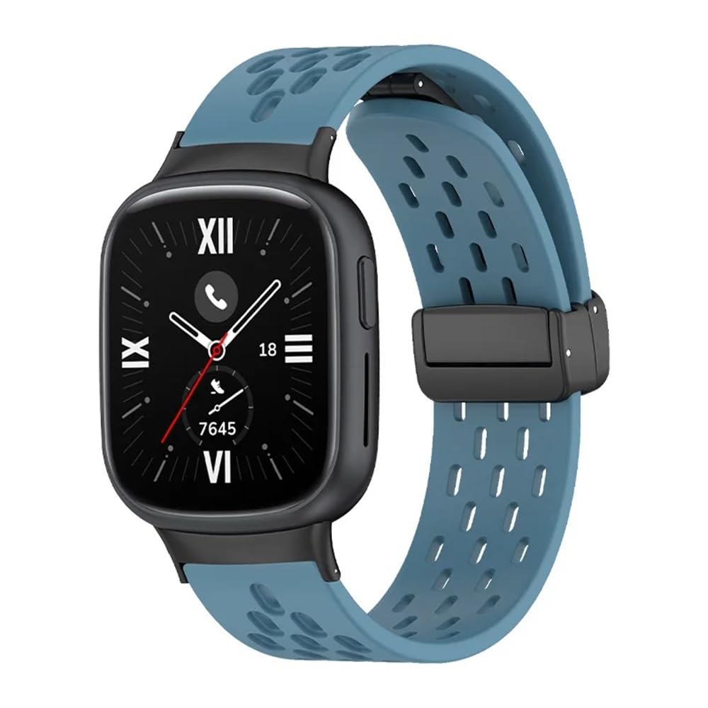 Silikonowy pasek do magnetycznej bransoletki bransoletki kobieta na rękę opaskę na smartwatch sportowy (żółty)