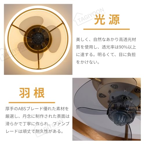 TAGIYOON シーリングファンライト YT06 の商品画像 4