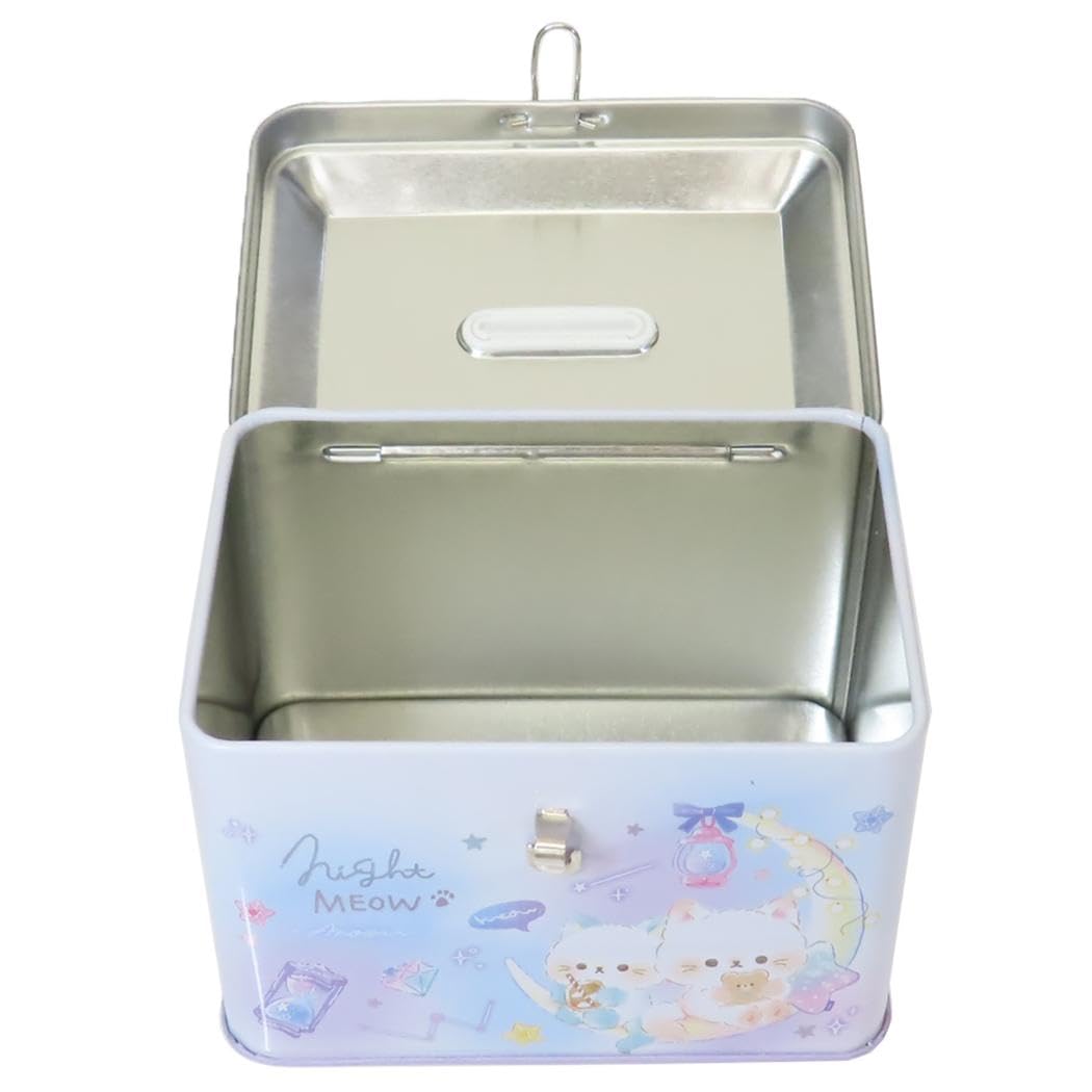 Amazon.co.jp: [貯金箱]カギ付き缶バンク/ナイトミャウ クーリア