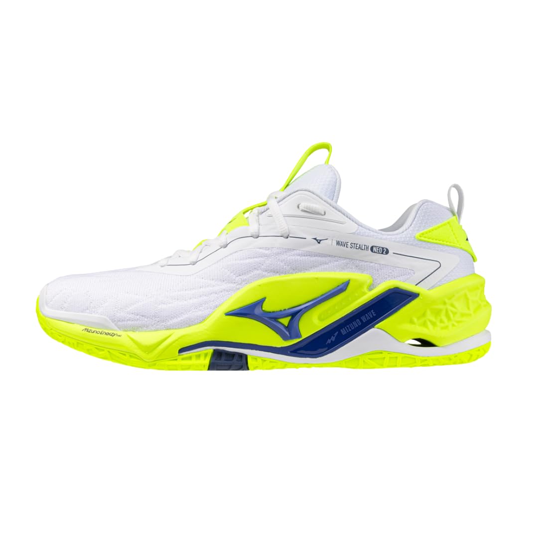 Mizuno Wave Stealth Neo 2, Handballschuhe, ENERZY NXT-Technologie, Obermaterial aus geprägtem Strick, Wave Sohle