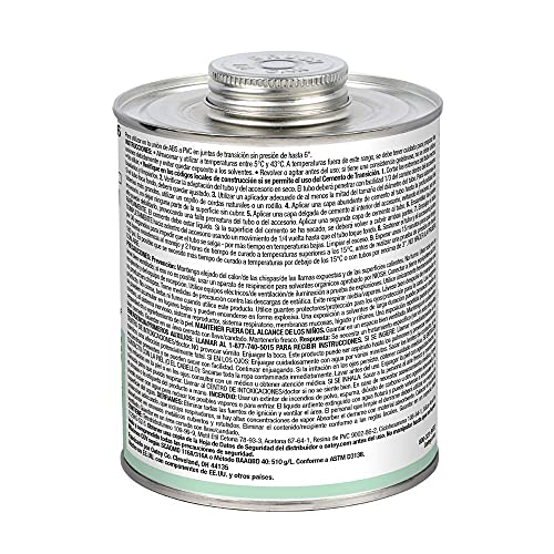 Cemento solvente medio Oatey verde 32 Oz miniatura 6