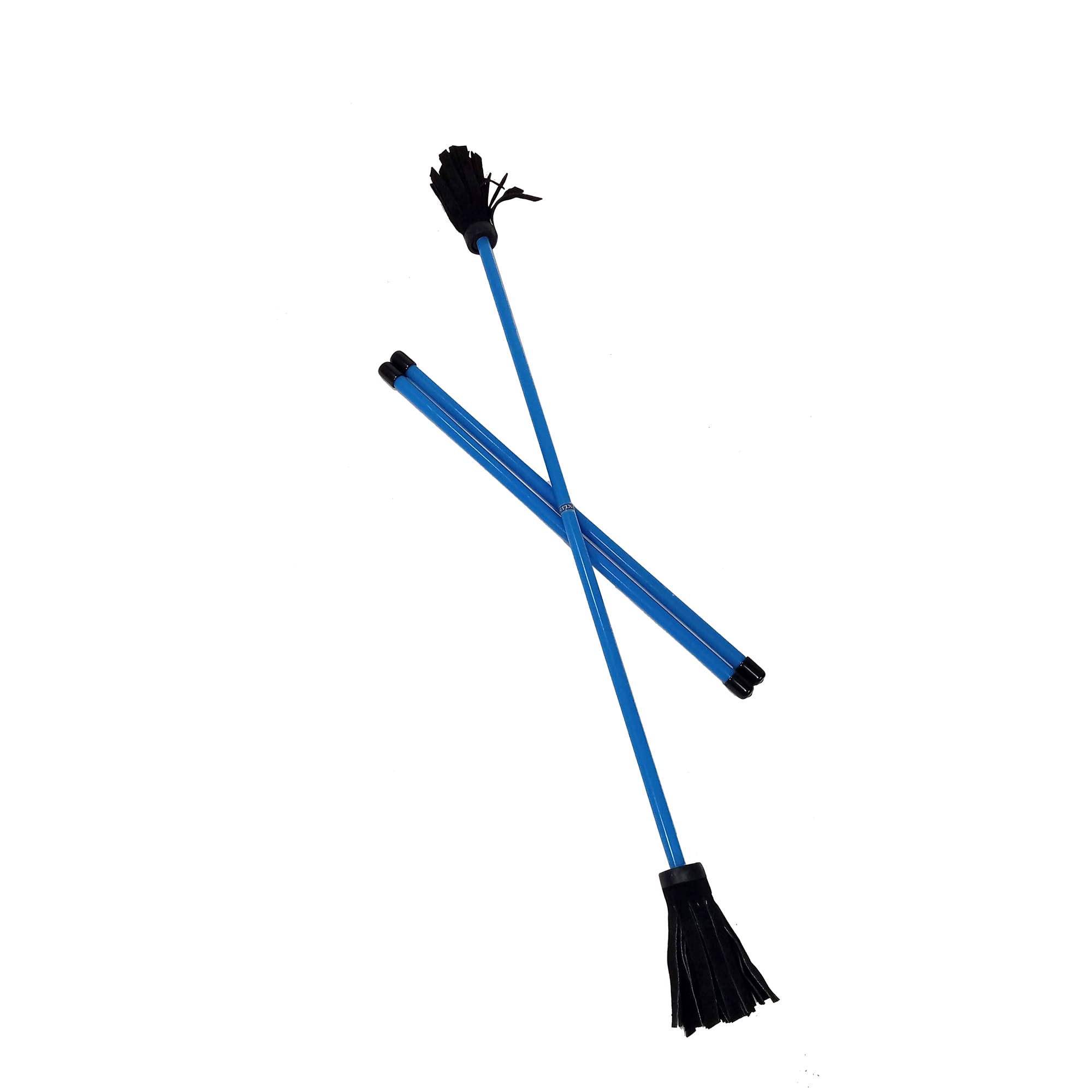 Z-Stix - Juggling Flower Sticks - Neon Series - Professional Grade - Devil Sticks & 2 Hand Sticks - Suitable for All Levels - Hand Made & Ultra Sticky- Mosquito Size - Neon Blue