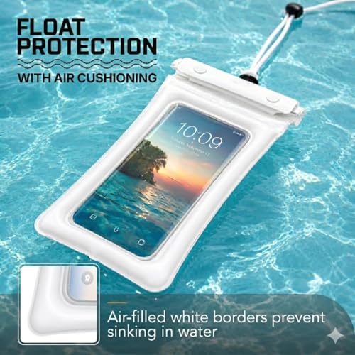 Image of Robustt Waterproof Mobile Pouch with Neck Lanyard | Pack of 2 | Touch Screen Compatible Phone Pouch for Men & Women | Fits Smartphones Up to 7 Inches | Triple Seal Water Proof Cover for Rain & Pool