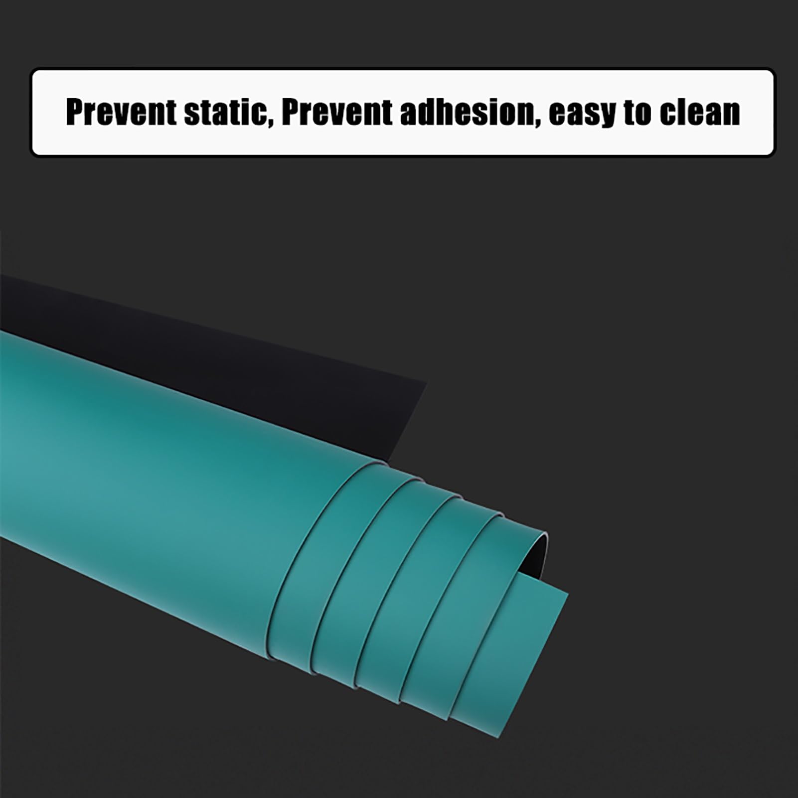 Antistatische Matte für Werkbank, 2 mm dicke Gummi-Lötmatte, verhindert statische Aufladung für elektronische Reparaturgeräte (60 x 120 cm)