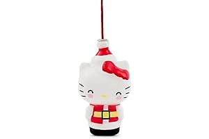 Sanrio Hello Kitty Santa Shatterproof Decoupage Ornament