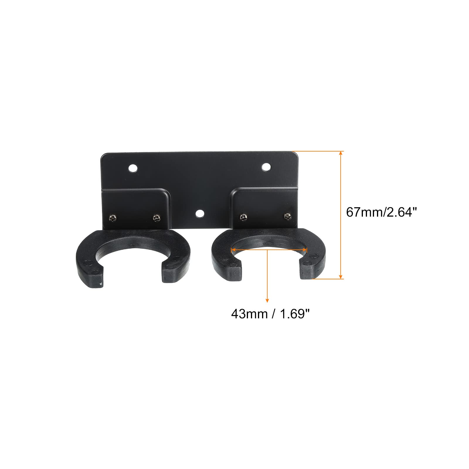 Support Microphone Murale PATIKIL - Pince Pour Micro, Métal Noir, Installation Murale, Pour Maison, Bureau, KTV