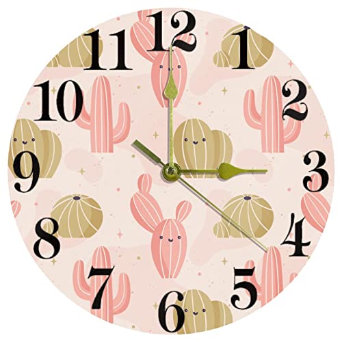 Horloge murale quartz 25 cm à pile ronde et silencieuse pour maison