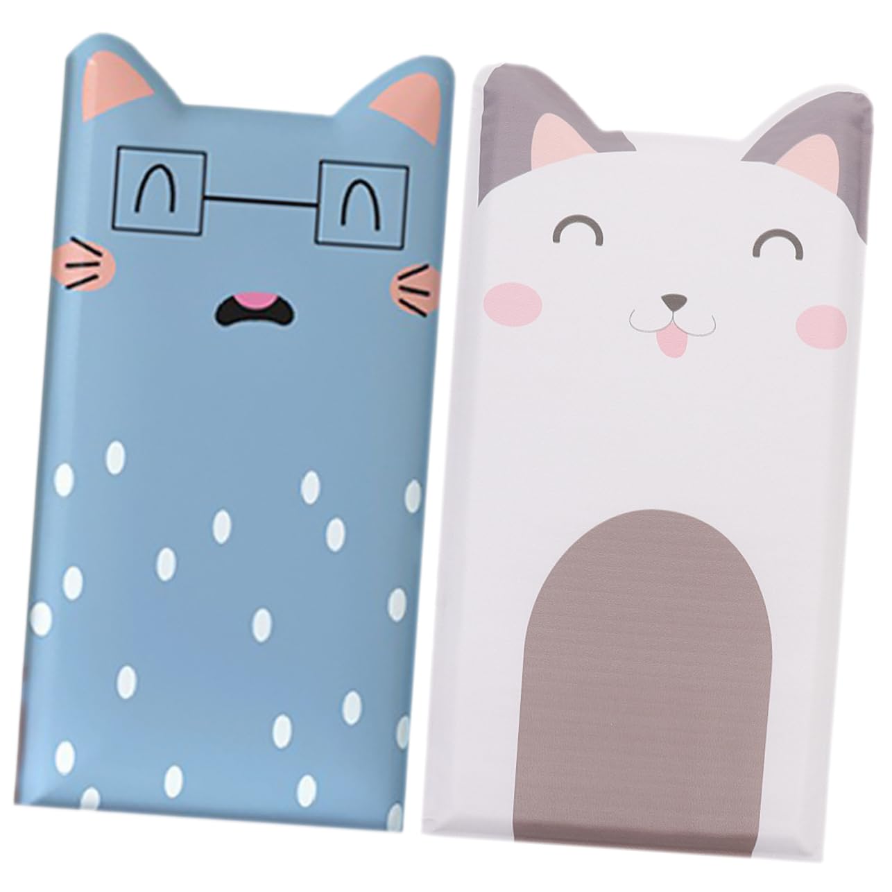 jojofuny Adesivi Murali Imbottiti Per Cameretta Bambini 3D Gatti Animali Decorazioni Parete Morbide Autoadesive Set 2 Pezzi 19.69X9.84X0.59In Per Asili Sale Giochi