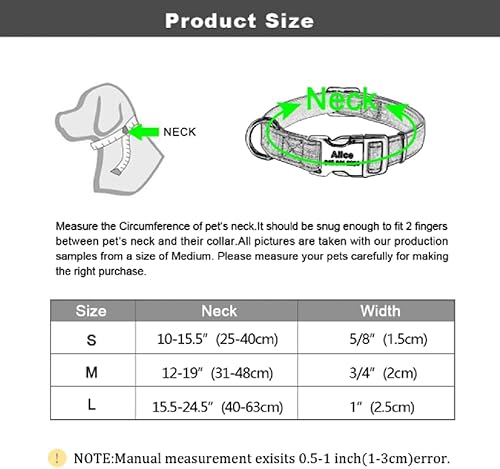 Miniatura 6 de Lo más caliente! Collar personalizado de nailon para cachorros, collar ajustable personalizado para chihuahua, pastor alemán, productos para