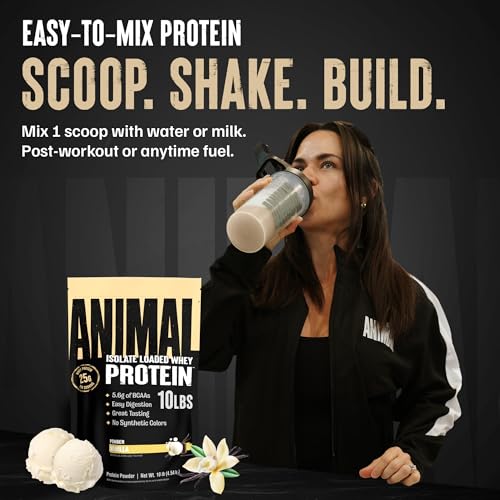 Image of Animal Whey Isolate Protein Powder, 25G High Protein | Vanilla 10LB