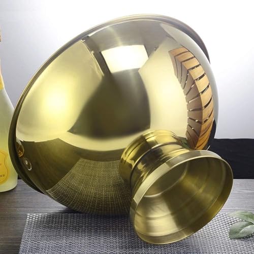 Cubo de hielo de acero inoxidable, enfriador de champán de metal duradero para decoración del hogar