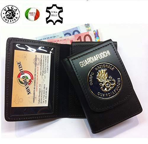 Portafoglio Portadocumenti con Placca Corpo Nazionale Guardiafuochi Vega Holster Italia Art.1WD121