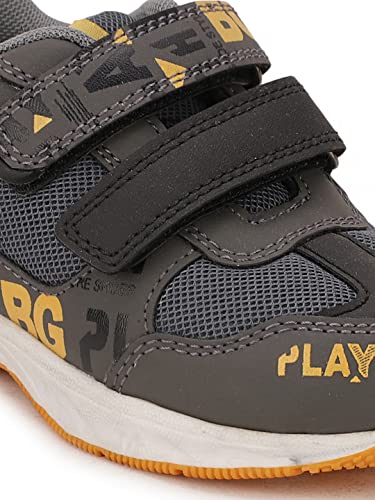 Image of Bubblegummers Boys Ocean Charcoal Grey Casual Shoes