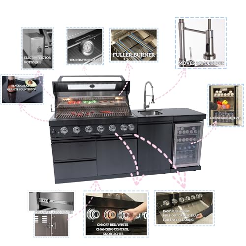Luxury Outdoor Kitchen Grill Island