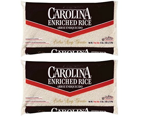 Carolina Enriched Extra Long Grain Rice, 10 Lb (2 Pack)