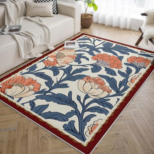 Tapis antidérapant de salon 160x230cm à poil doux ras