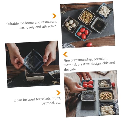 Set 5 platos vintage japoneses de cerámica para sushi miniatura 2