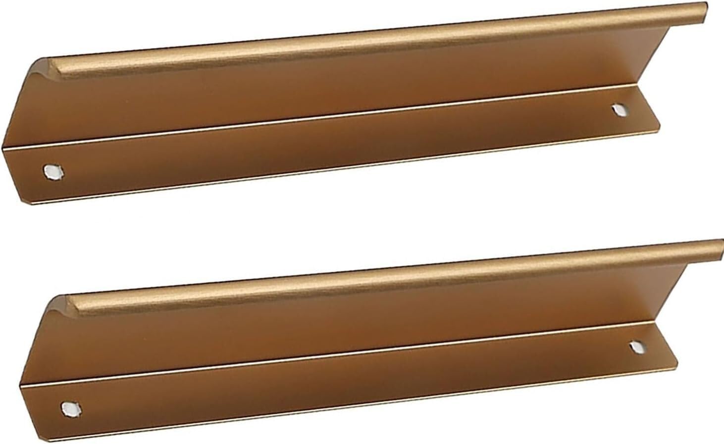 Tnbccxn One Color Cabinet Handles, Concealed Handles, 2 Pcs Cabinets Edge Finger Tab Pull(Length 400Mm)