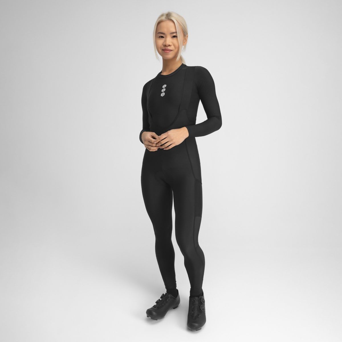 SIROKO Culote Largo térmico de Gravel Ciclismo Delta Negro