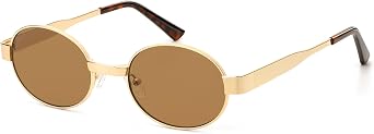 Retro Oval Sunglasses for Women 2026 Fashion Metal Sunnies AR81055