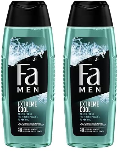 Fa Men - Gel Douche Corps Homme - Extreme Cool - Formule de pH neutre pour la peau - Testé sous...