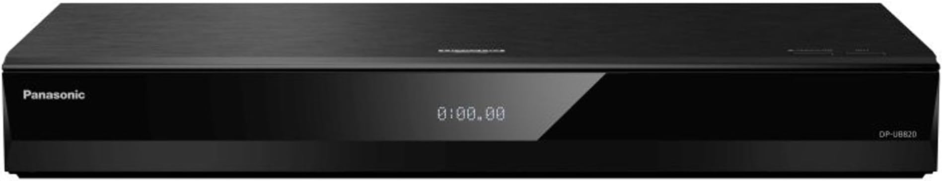 Panasonic DP-UB820EB 4K Blu-Ray DVD Player for TV, Ultra HD, Dolby Vision, HCX Processor, Dolby Atmos, HDR10+, Hi Res Audio, 4K HDR Pro, 7.1ch analogue output, Wireless LAN Built in, Black