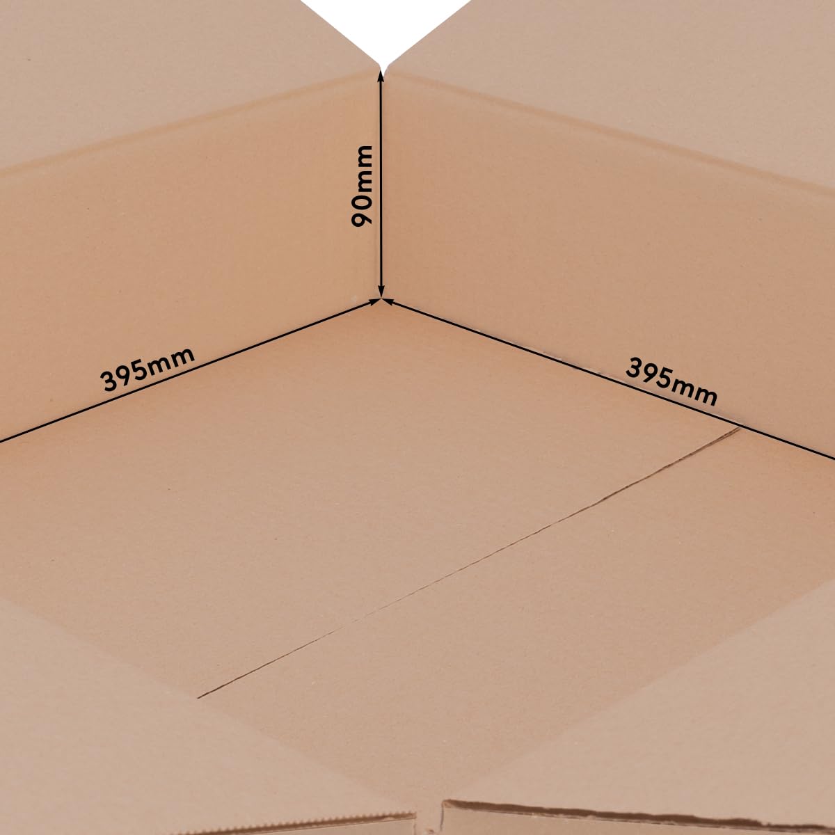verpacking Kartony klapowe 400 x 400 x 100 mm KK 91 Brązowe [Rozmiar i ilość do wyboru] jednowarstwowe średnie kartony 25 szt.