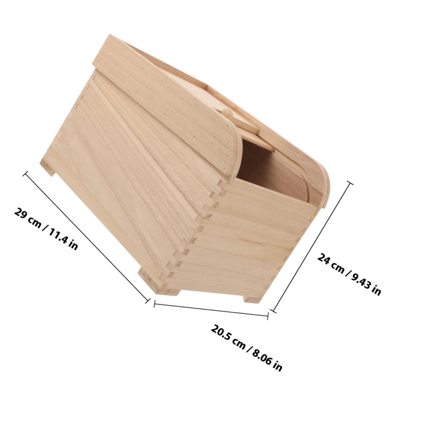 Boîte de Rangement à Riz en Bois Massif 5kg, Hermétique