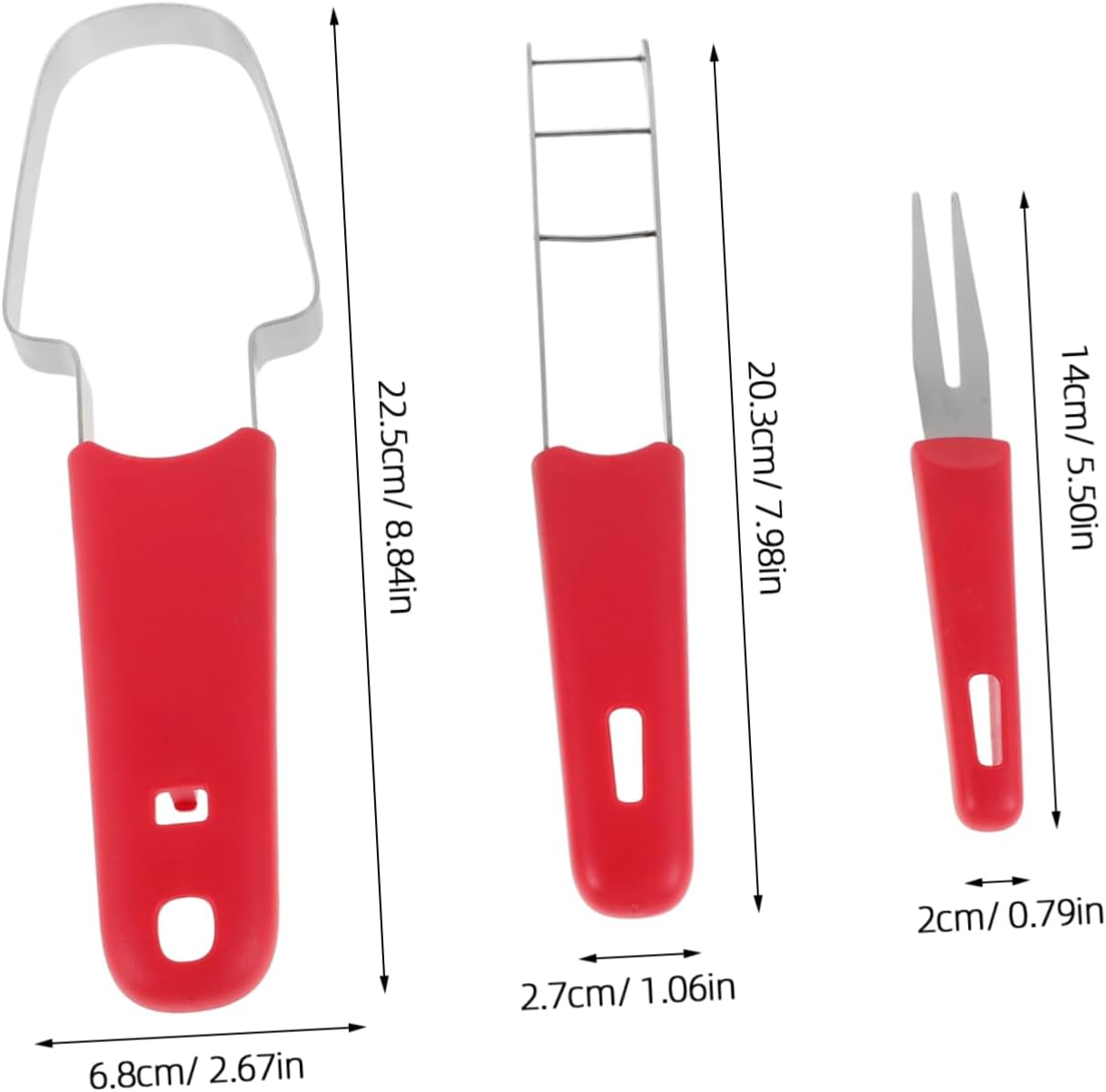 Cabilock Stainless Steel Watermelon Slicer for Uniform Fruit Cutting
