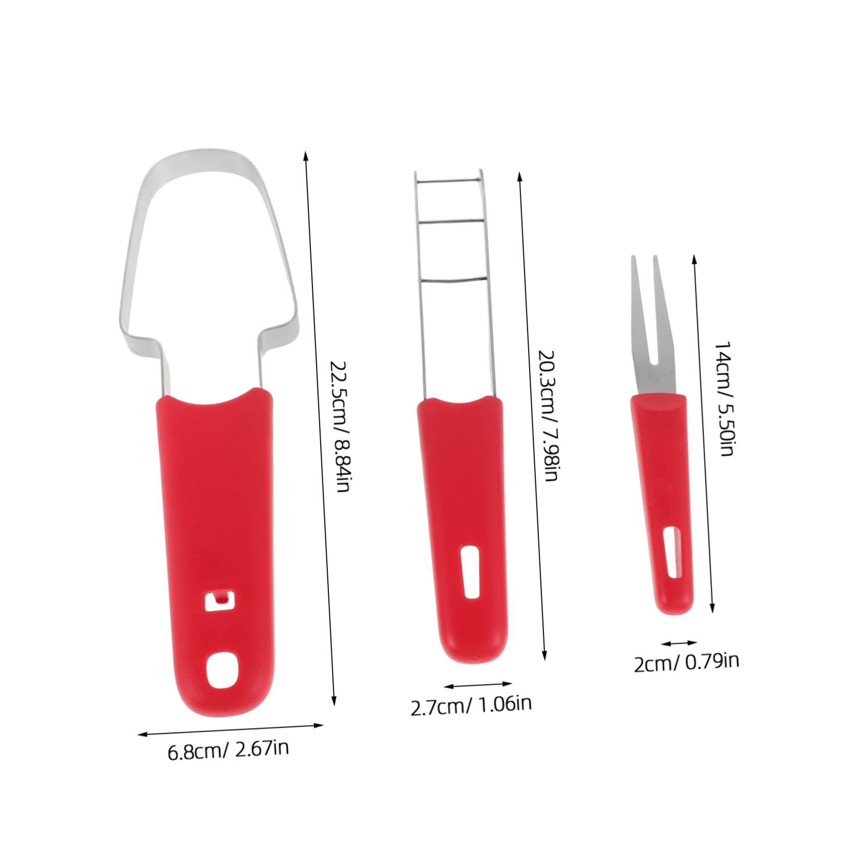 Cabilock 1 Set Stainless Steel Watermelon Slicer Cutter Tool Innovative Fruit Cutting Tool for Summer Gatherings Evenly Sized Fruit for Parties Picnics and Family Events