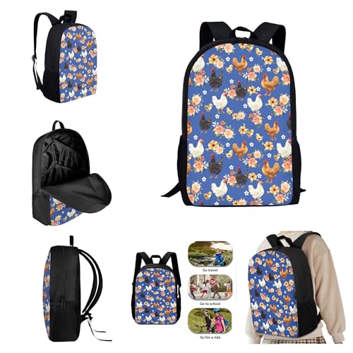 Sac à dos ordinateur portable 17" grand format avec sangles réglables - 7