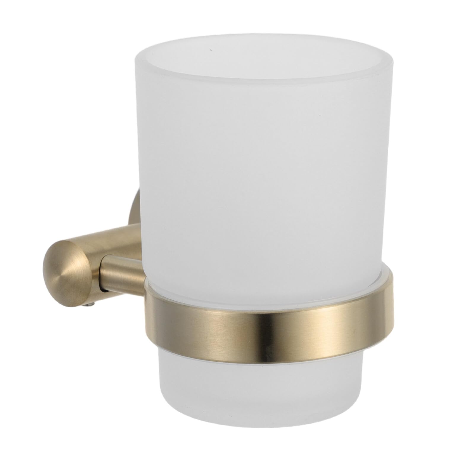 Portaspazzolino da Parete in Acciaio Inox Spazzolato Portabicchiere Vintage, Supporto Salvaspazio per Bagno e Organizer per Spazzolini e Dentifricio
