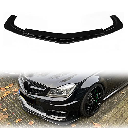 Lame avant pour Benz Classe C W204 C63 AMG berline 2012-2014 noir brillant