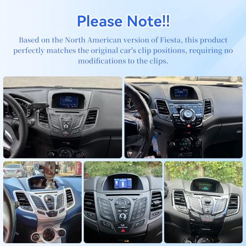 Radio para Ford Fiesta 2009-2017 pantalla táctil 9 pulg miniatura 3