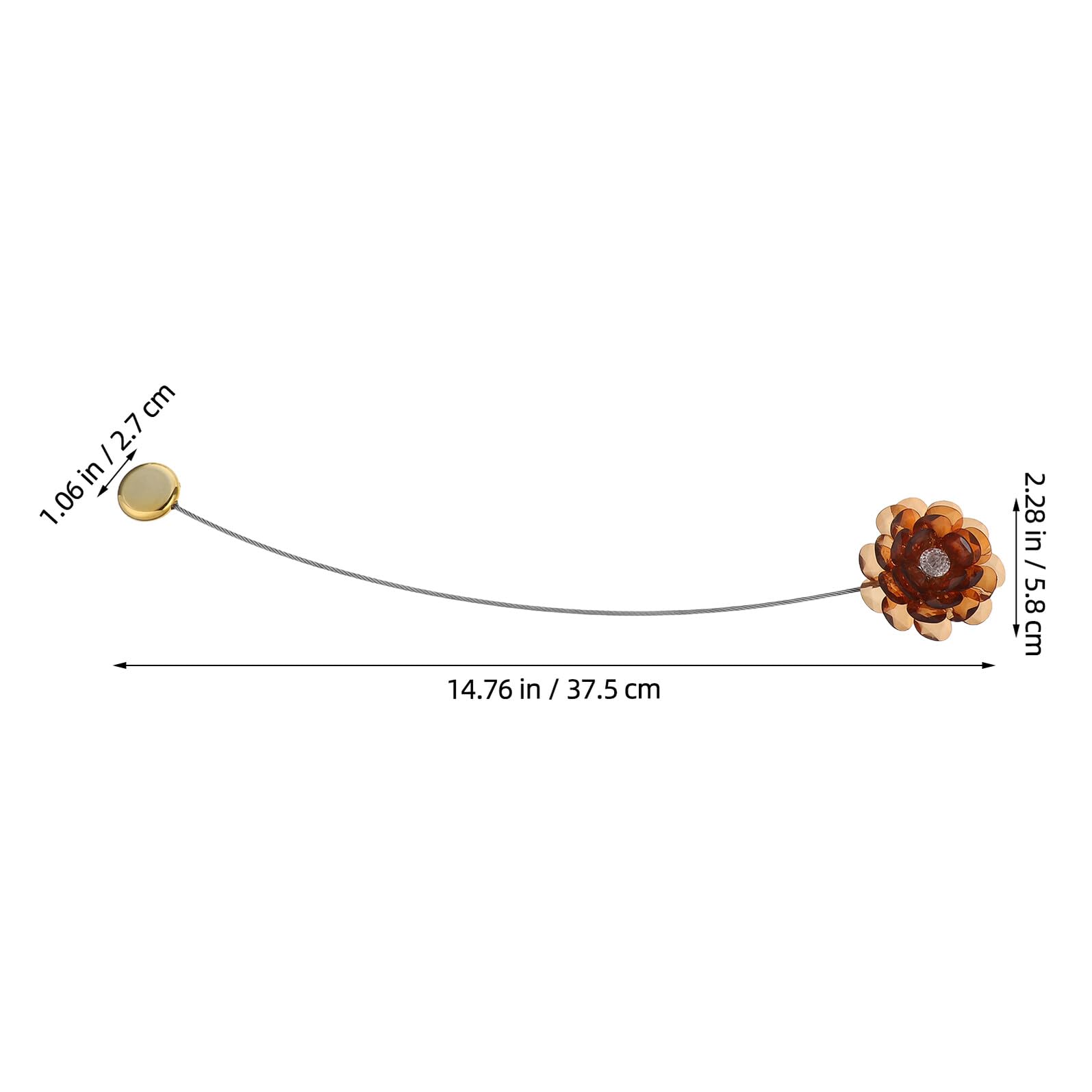 4 Pezzi Fermatende Magnetici per Tende Fermatende Magnetici con Corda Intrecciata