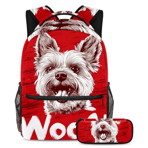 Sac à dos grande capacité avec trousse pour ados et voyages