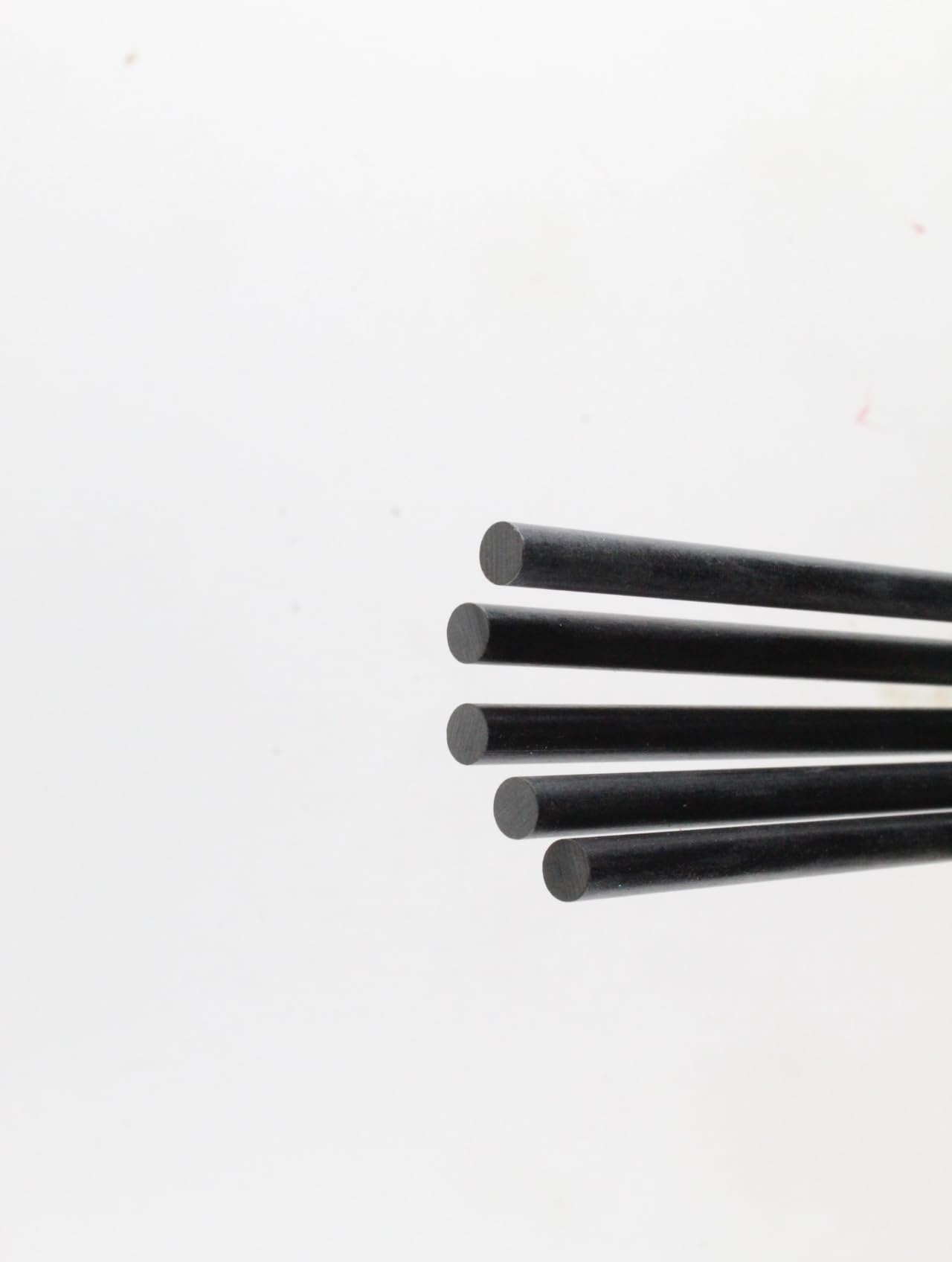 5 Pack 6 INCH G10 Rod for Knife Making - Craft Supplies - Jewelry Making (Black, 1/8 inch)
