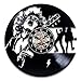 AC Rock Band Winyl Zegar LP Rekord Dekoracja Ręcznie wykonany dom dekoracyjny, zegar ścienny winyl płyta gramofonowa zegar retro ręcznie wykonany prezent w stylu vintage