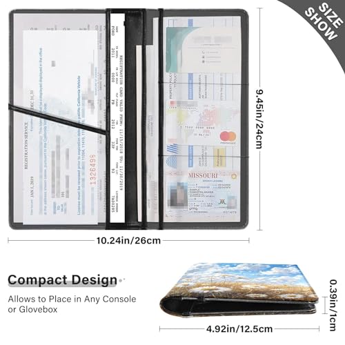 Organizador de cuero para documentos miniatura 3