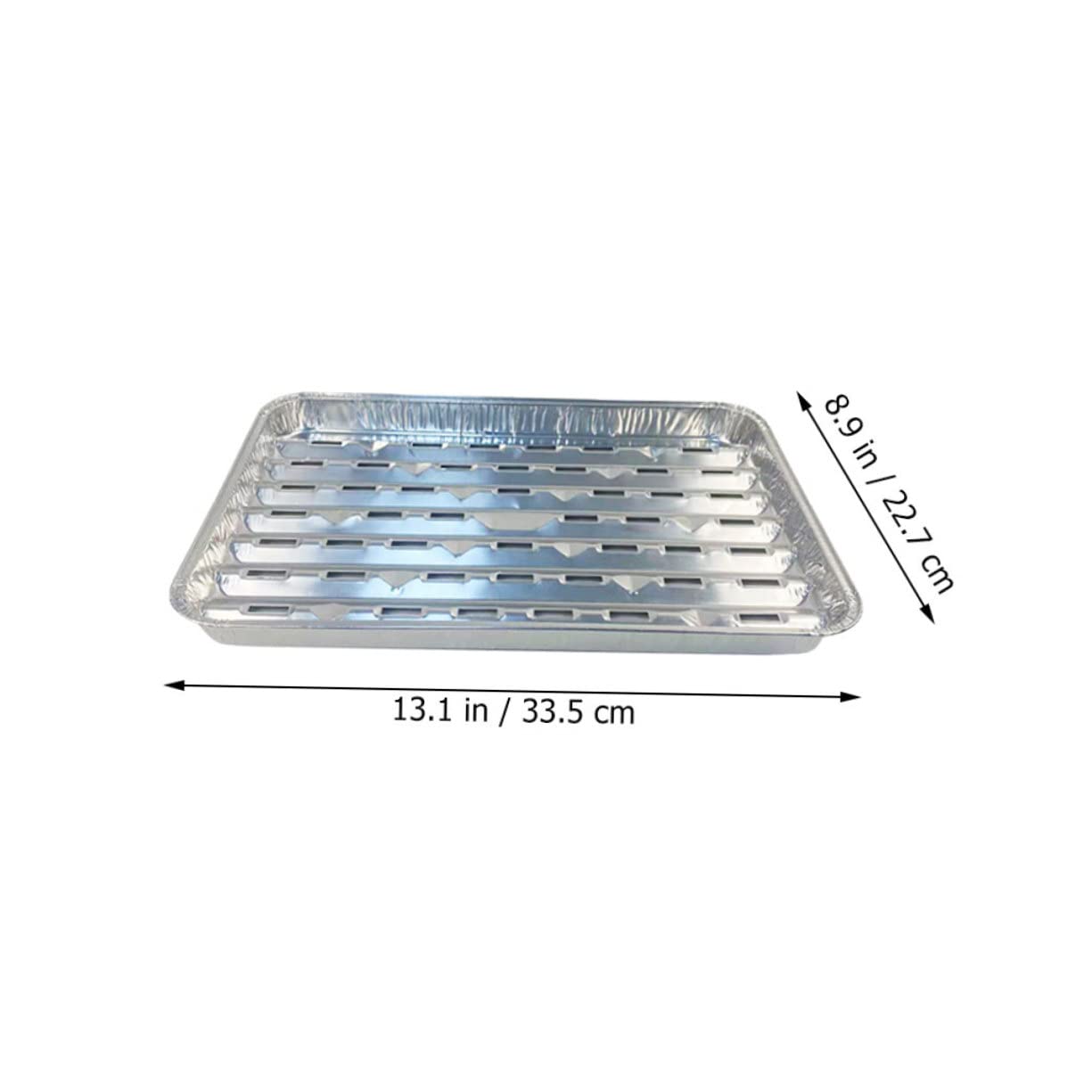 Mipcase 10Pezzi Padelle Usa e Getta Resistente Alle Temperature per Barbecue Carne