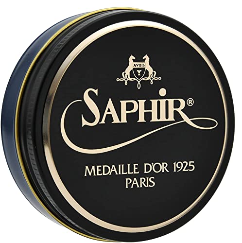 Saphir Medaille D'or Pate De Luxe Shoe Polish 50Ml - Navy Blue #TOP2