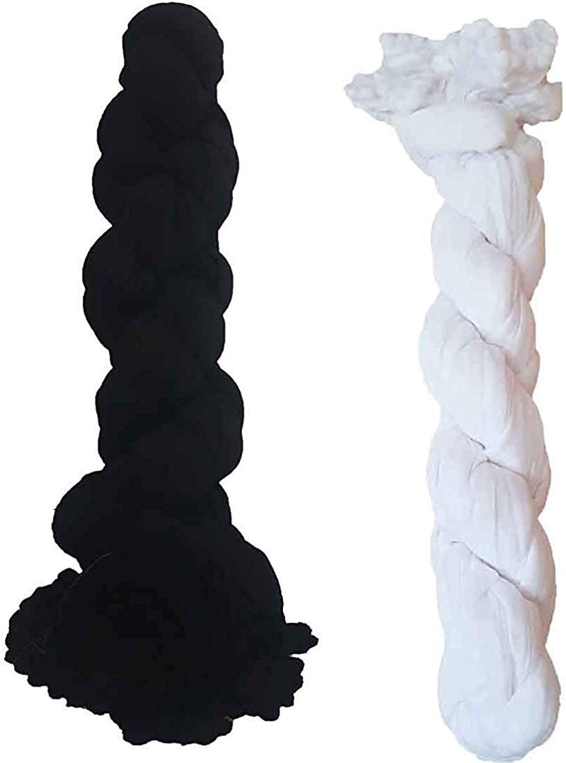 malvina Combo of 2 Best Solid Pure Cotton Dupatta/Stoles (Black & White)-Free Size-picture-29