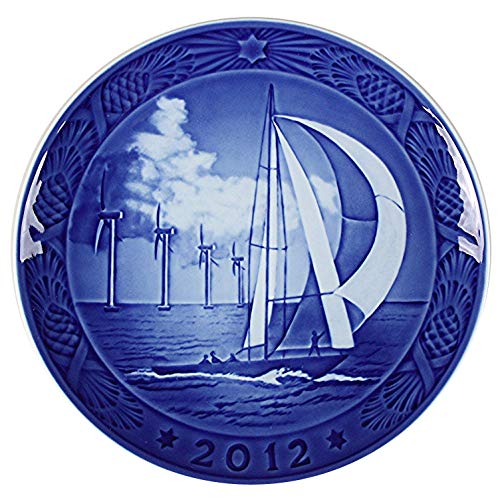 ROYAL COPENHAGEN 2012 Porcelin Christmas Plate - Horns Rev