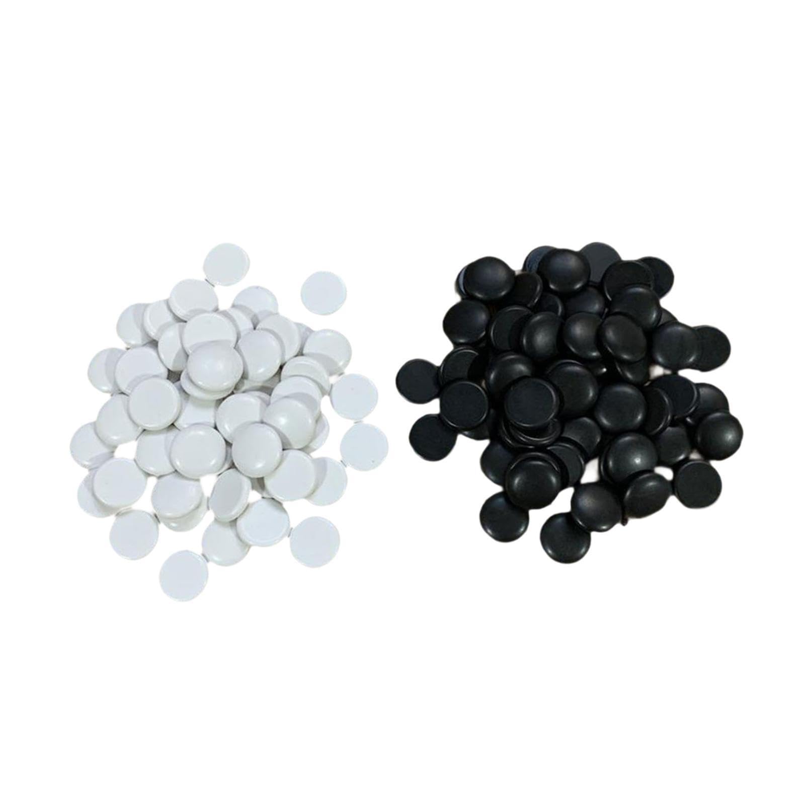 lopituwe Classic Go Games Pieces Set 50 Black 50 White Stones For Enjoyable Strategic Board Game Experience Providing Good Hand Feel When Playing. Strategy Board Games Gobang Chinese Chess Pieces