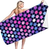 Generic Beach Towel, Microfiber Beach Towel Super Lightweight Colorful Bath Towel, Absorbent Quick Dry Towel for Swimmers Pool Sand Proof Beach Towels for Women Men Girls Kids Prime of Day 2024