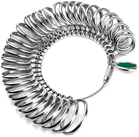 TRIXES UK Ring Sizer Mandrel Finger Gauge Jewellery Kit Tool Engagement