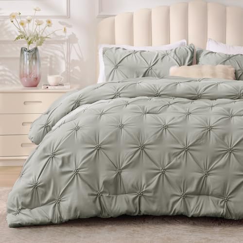 Image of BEDELITE King Comforter Set Grey,Lightweight & Soft Comforter