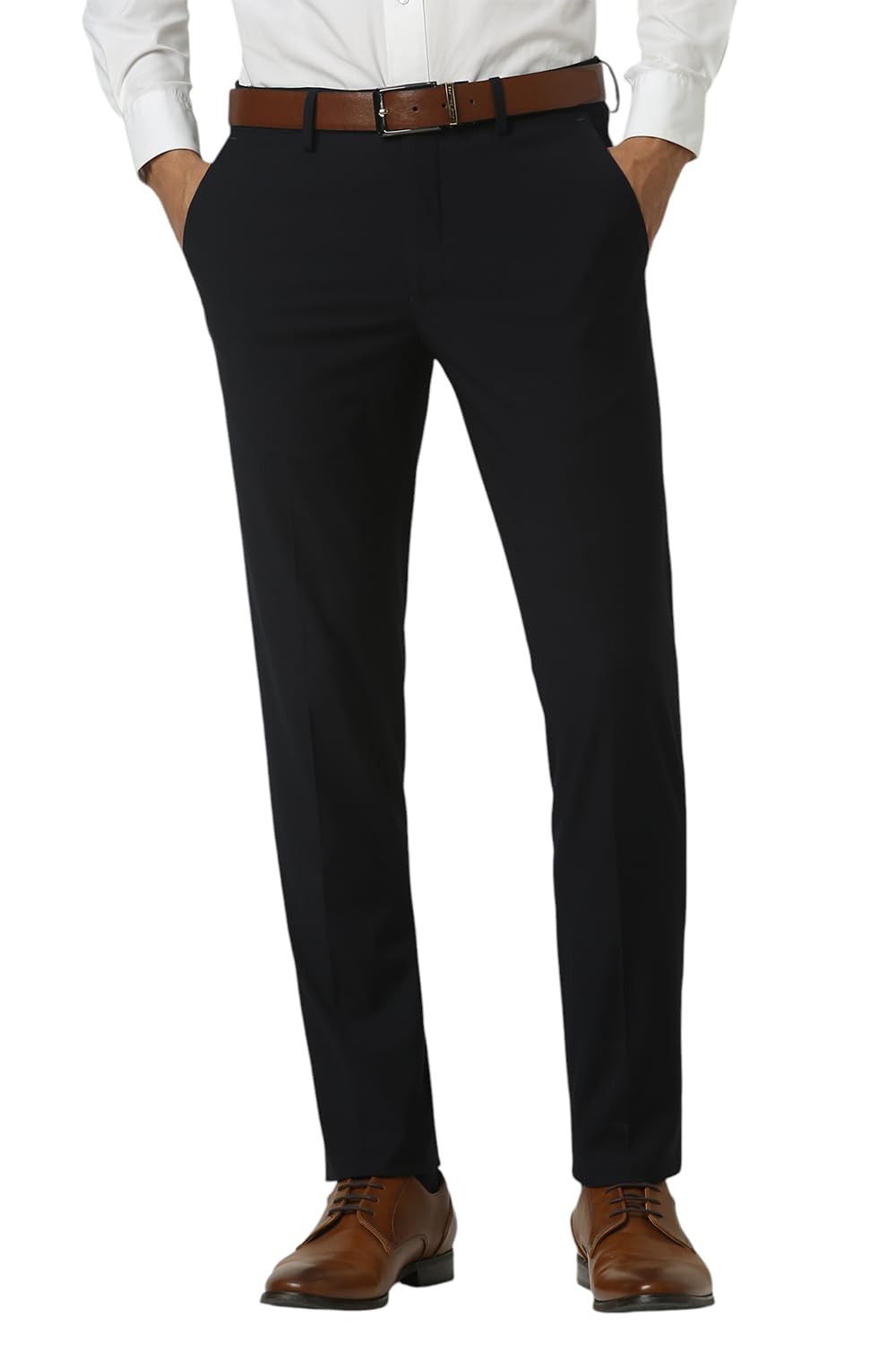 van heusen Men's Mid Rise Slim Work Utility Pants-picture-31