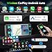 Single Din Radio Car Stereo with Wireless Apple CarPlay,Single Din Touchscreen Radio,Car Radio Bluetooth Support Android Auto,Mirror Link,Car Radio with Backup Camera GPS USB&Type-C FM/AM SWC EQ MIC