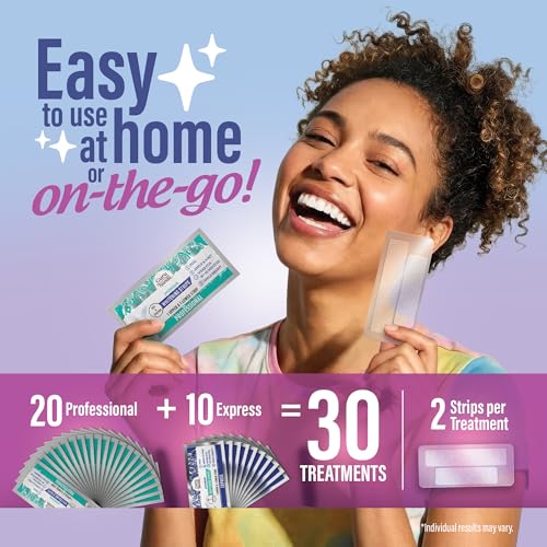 Image of GuruNanda Teeth Whitening Strips Kit - 30-Day Treatment with Non-Slip, Dry Strip Technology - Whitening Designed with Care for a Brighter Smile
